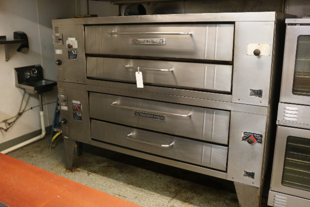 Used Bakers Pride Y800 Natural Gas Double Deck Pizza Oven
