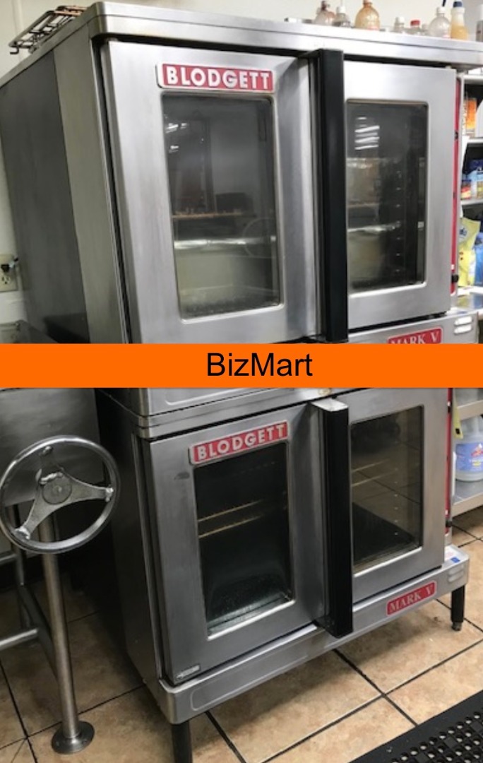 Used Blodgett Mark V100 Double Deck Single Phase Electric Convection Oven