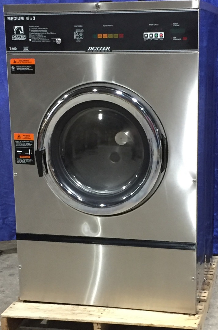 Used Dexter 1 or 3PH WCVD30HCX12 30Lb On Premise Laundry Commercial Washer