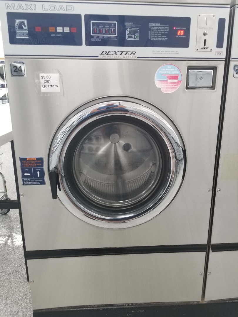 Used Dexter WCN40 40 Pound Coin Laundry Commercial Washer