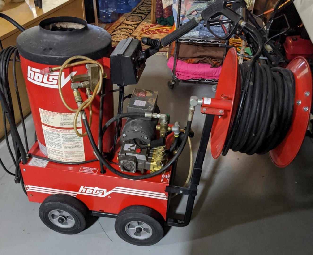 Used Hotsy 770A 230 Volt/Diesel 3GPM 1500PSI Hot Water Pressure Washer