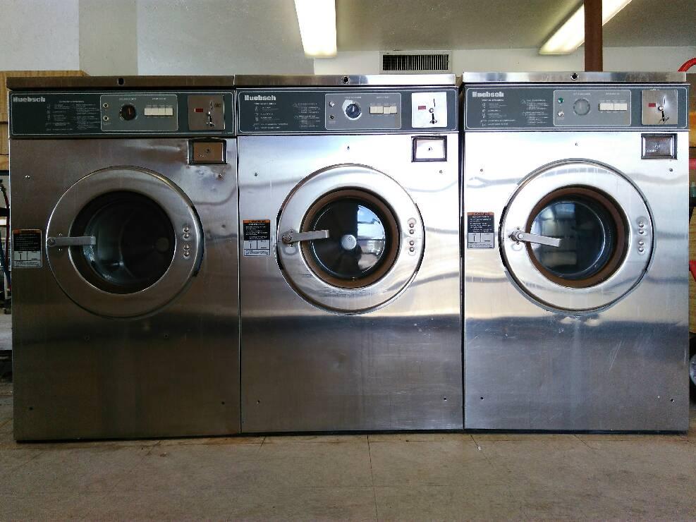 Coin Laundry Store Maytag Huebsch 1PH washers, Propane/Gas