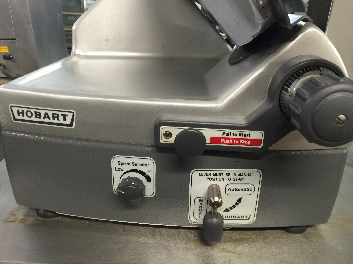 Used Hobart 2912 Automatic 12 Inch Meat Cheese Deli Slicer W/ Sharpner