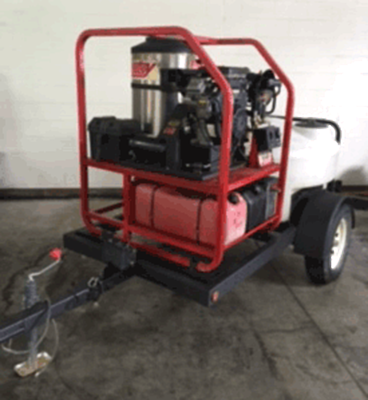 Used Hotsy 1260SSG Hot 4.5GPM 3000PSI Pressure Washer on Trailblazer