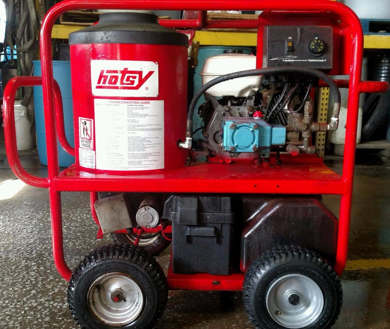 used-hotsy-965-hot-water-gas-diesel-3gpm-3000psi-pressure-washer