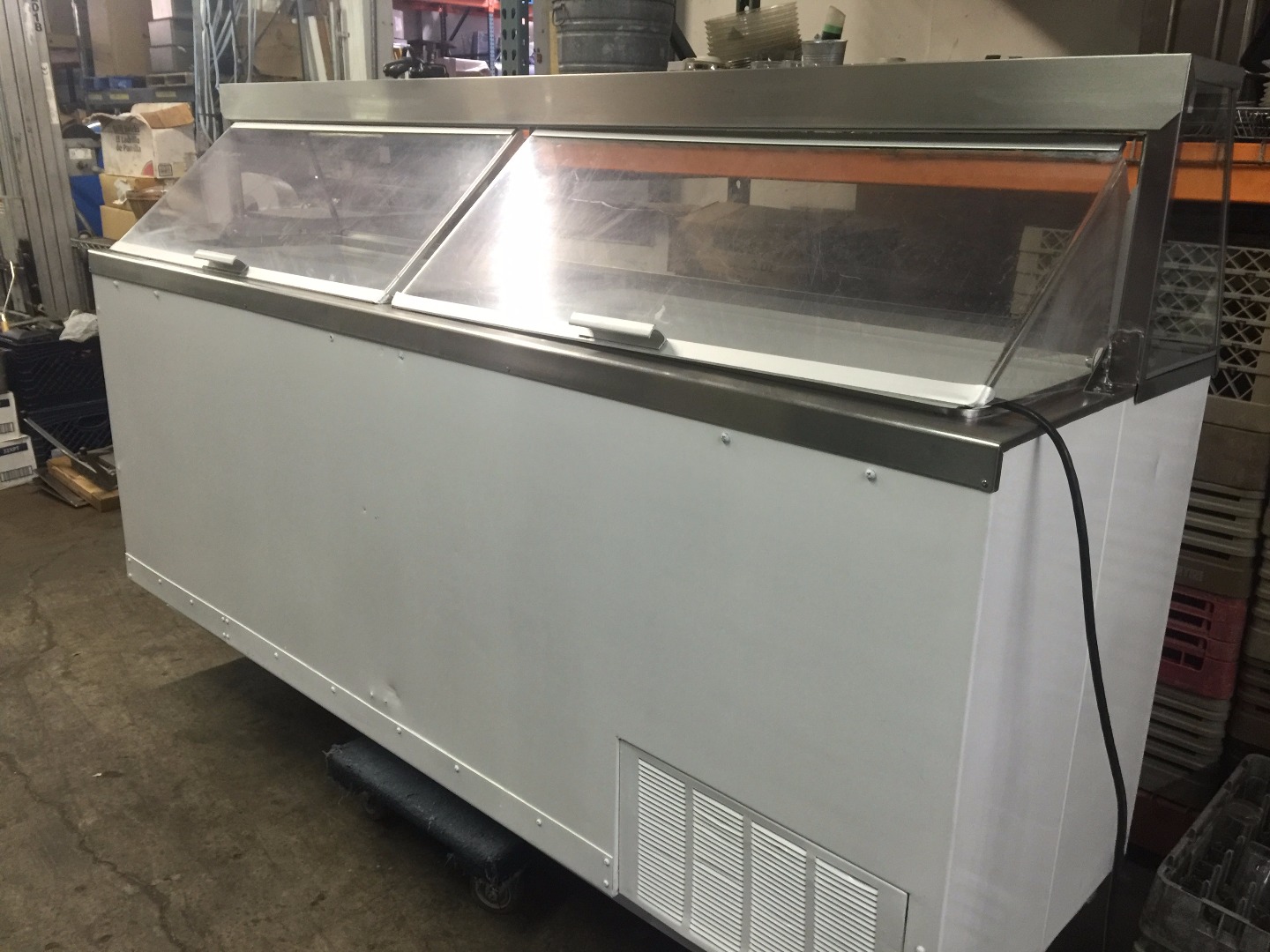 Used Kelvinator Kdc87 87 Inch White Ice Cream Dipping Cabinet