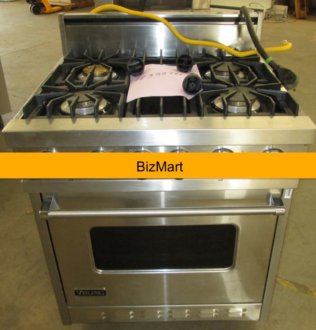 Used Viking VGIC53014BS4 Burner Stainless 30Inch Natural Gas Range