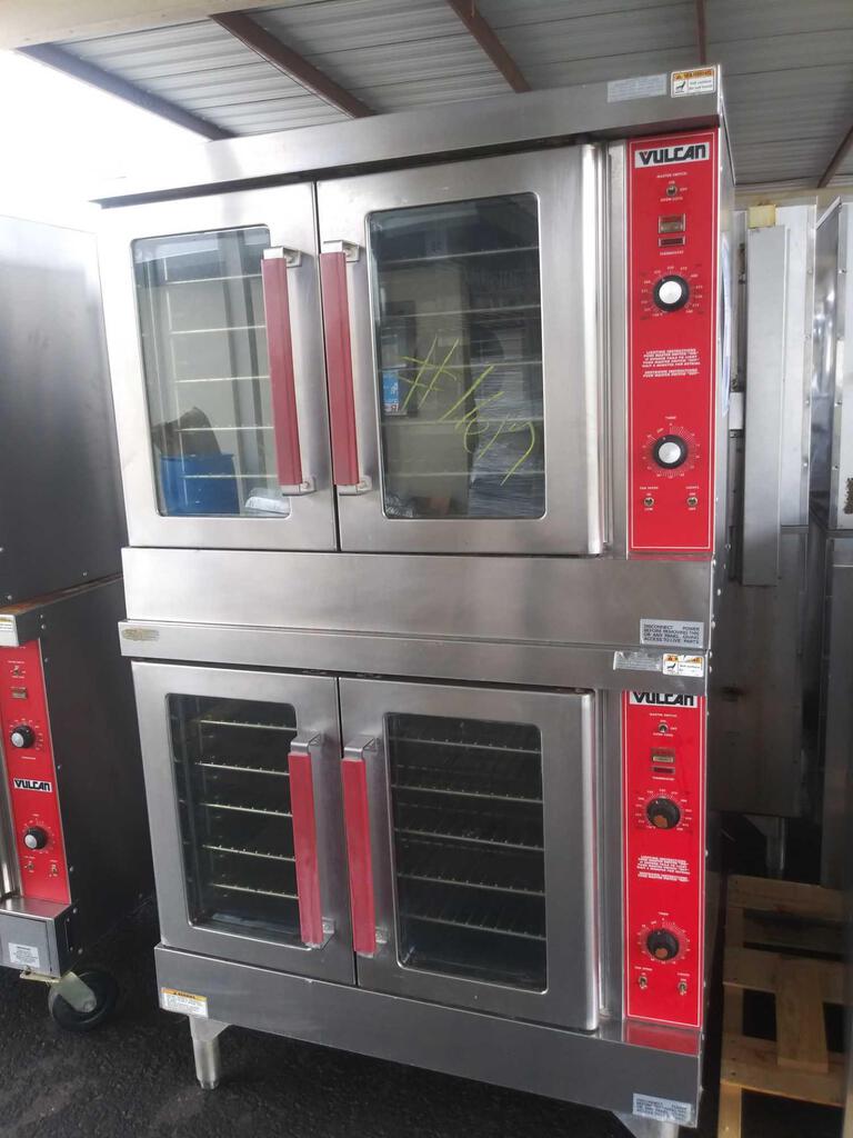 Used Vulcan VC4GD Gas Double Stack Full Size Convection Oven