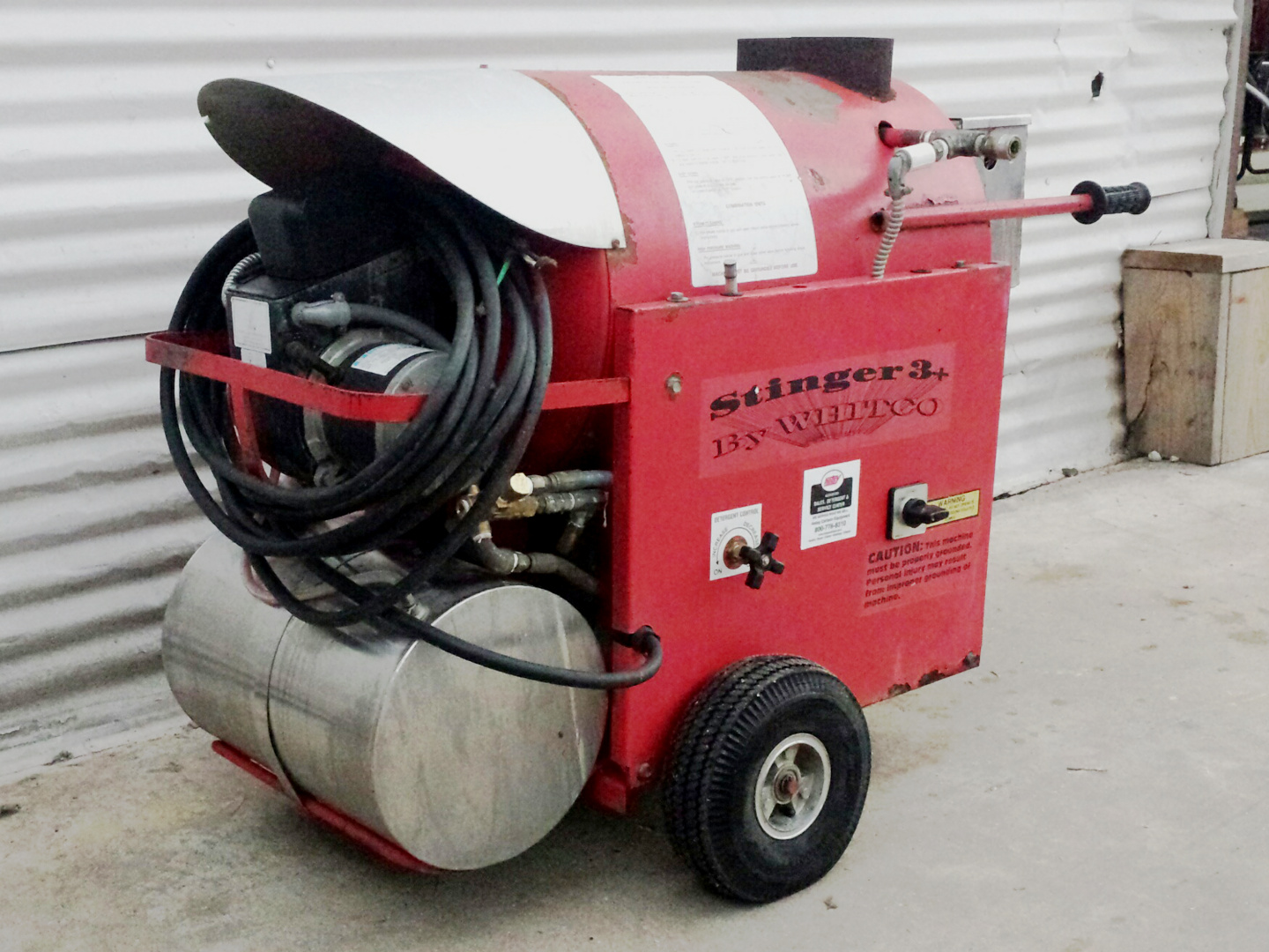 Used Whitco Stinger III+ Hot Water Diesel 4GPM 2000PSI Pressure Washer