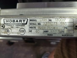 Used Hobart LXiH High Temp Undercounter Dishwasher
